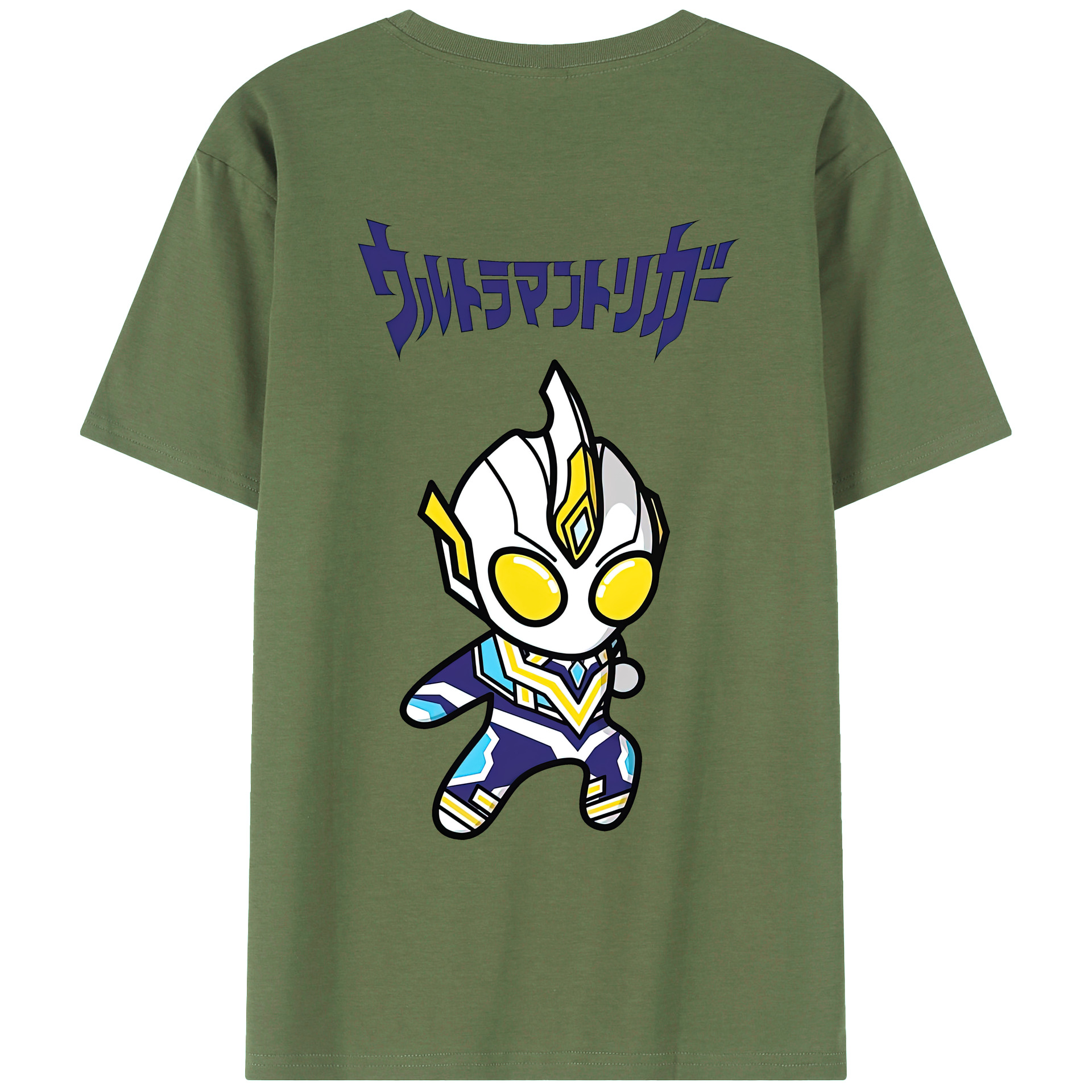 （画像用） ウルトラマン Ultraman 綿100％ メンズ半袖Tシャツ（バックプリント） 通気性